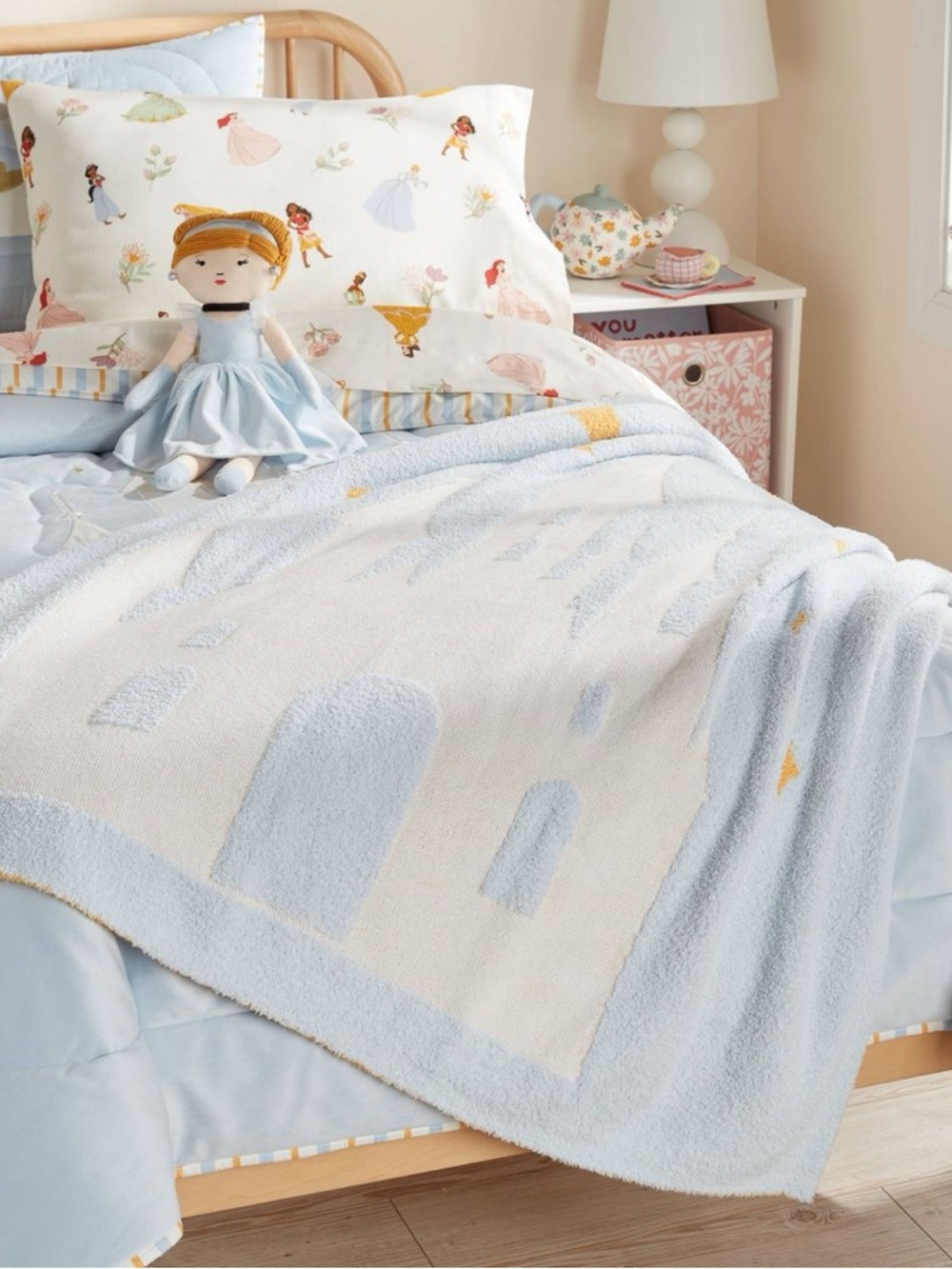 Disney Plush Princess Doll Duo - with soft plush blanket